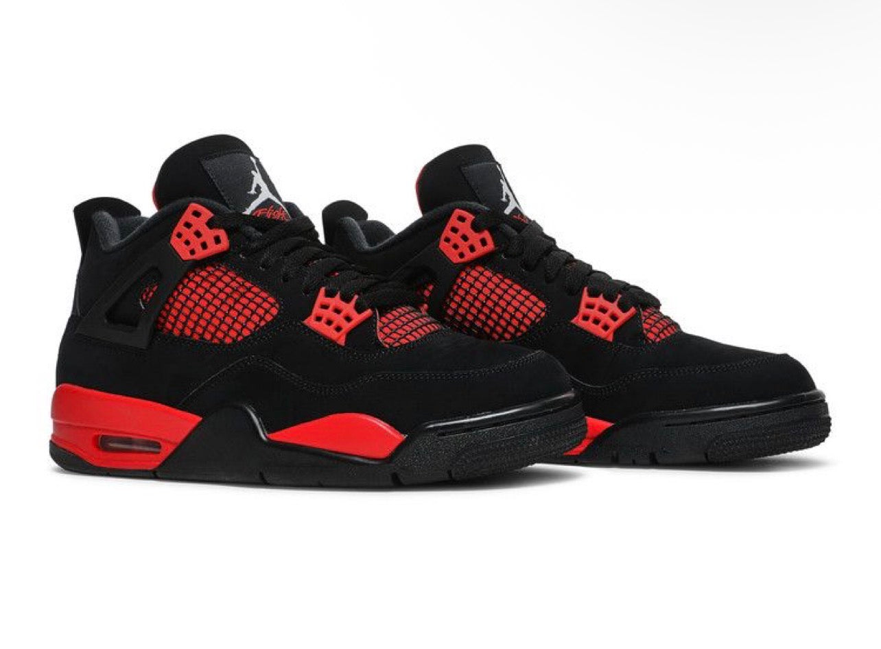 Air Jordan 4 Retro ‘Red Thunder’ Red& Black